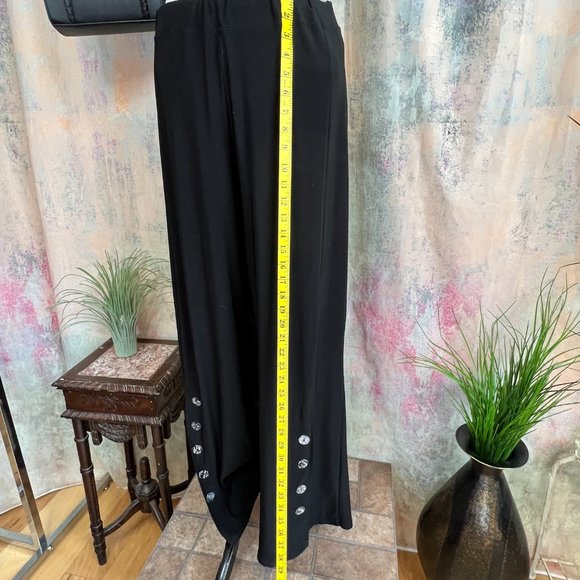 📌The Pyramid Collection High Waisted Palazzo Pants with Wide Elastic Waistline - Picture 6 of 13